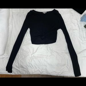 Black Cotton work out top